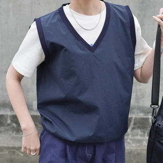 Anorak Nylon V-Neck Vest