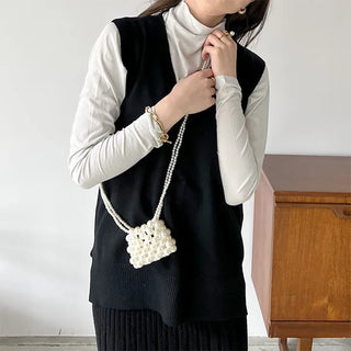 See-through turtleneck t-shirt