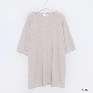 u-neck half knit