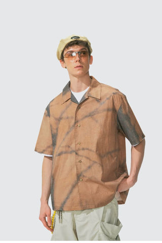 [Monterest] Tree Shadow Print Relaxed Shirt