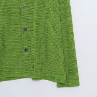 Summer sheer knit shirt