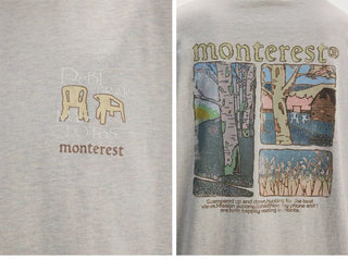[Monterest] Washed Forest Print Relaxed Fit Tee