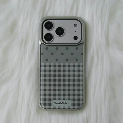 Check Gray Silver Epoxy Case