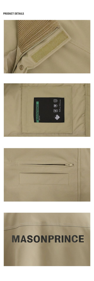 MASONPRINCE Stand Collar Windbreaker