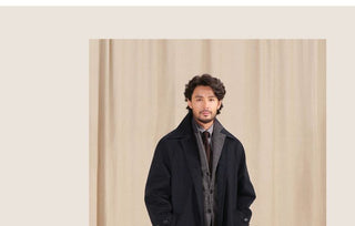 [CULTUM] Washed Cotton Balmacaan Coat