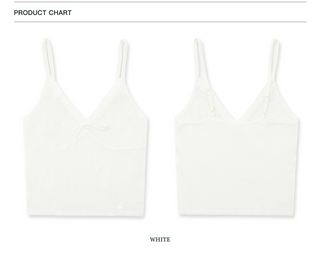 [moromoro2] Lace Trim Cami Top