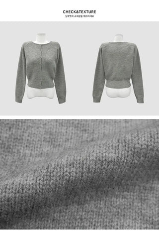 Laforme Slim Fit Label Nagrang Cardigan - 7 colors