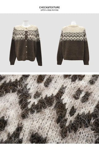 Angora Nordic Knitwear Cardigan - 3 colors