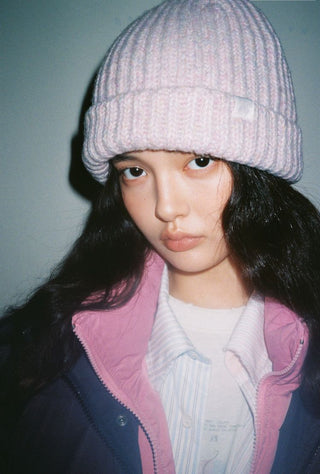 [Moromoro2] Wool Blend Tassel Knot Beanie