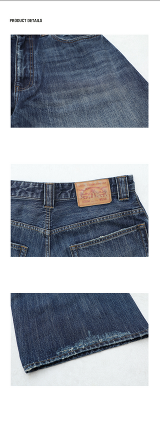 [MASONPRINCE] Washed Whiskered Jeans