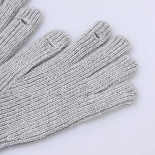 Pointed finger hole gloves