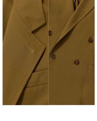 [CULTUM] Washable Bamboo Fiber Double-Breasted Suit Set