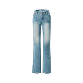 [NOTAWEAR] Wave Washed Slim Straight Jeans