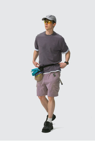 [Monterest] 7A Antibacterial Stitch Panel Relaxed Tee