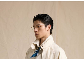 [CULTUM] Lyocell Denim Harrington Jacket