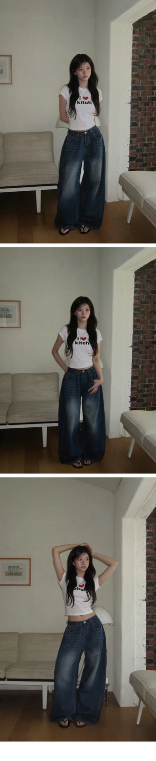 Planner Summer Version Feeling Faded Side Pintuck Summer Wide Pants - 5 Colors