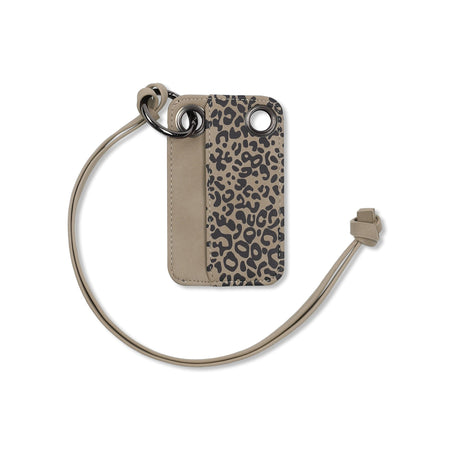 GAC019 Leopard Eyelet Keyring Card Wallet (BROWN)