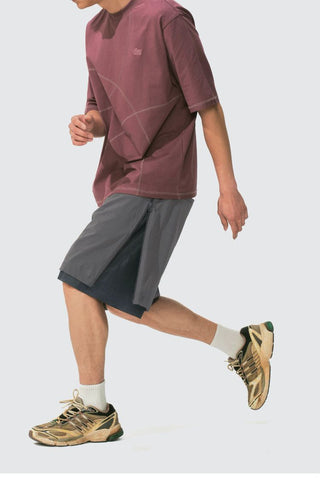 [Monterest] Double Layer Side Zip Outdoor Shorts