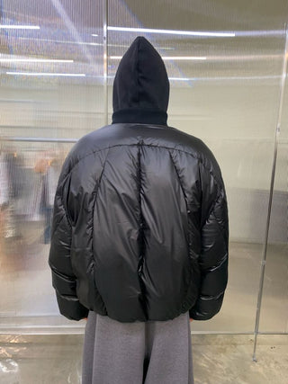 [NEVERSEEZ] Cropped Puffer Down Jacket