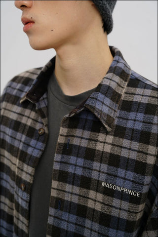 [MASONPRINCE] Plaid Brushed Cotton Jacket