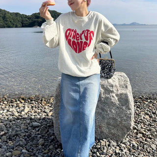 Heart logo sweatshirt