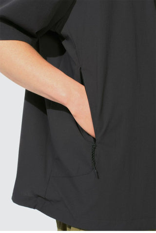 [Monterest] Arc Seam Short Sleeve Layered Shirt