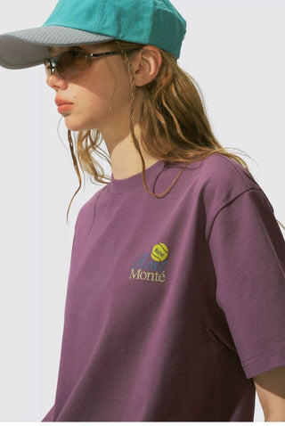 [Monterest] Tennis Print Cotton T-Shirt