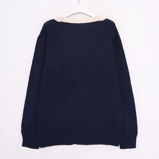 S Patch Collar Cardigan