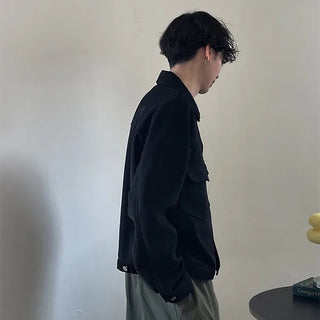 Pocket suede jacket