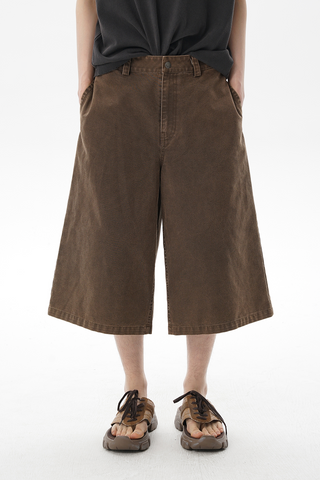 [MASONPRINCE] Wide Cropped Pants