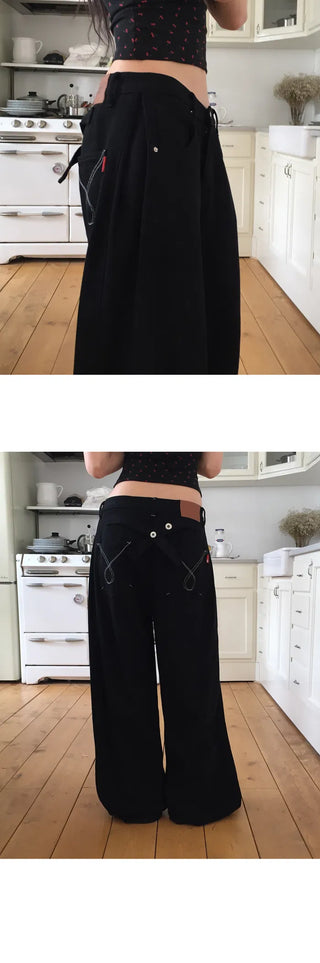 Bijou Pintuck Wide Cotton Pants - 2 Colors