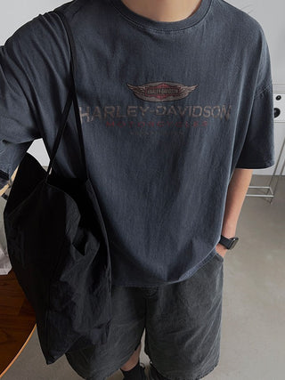 Harley Emblem Vintage Pigment 1/2 T-shirt