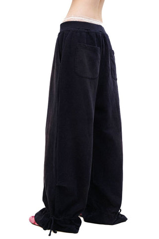 [Moromoro2] Combed Cotton Lace Hoodie &  Sweatpants