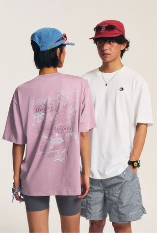 [Monterest] Quick-Dry Reflective Print T-Shirt