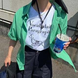 Roll-up half-sleeve shirt