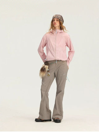 [Monterest] Water-Resistant Textured Flare Pants