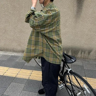 Boxy check shirt
