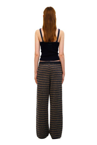 [Moromoro2] Tencel Linen Striped  Sweatshirt/Pants