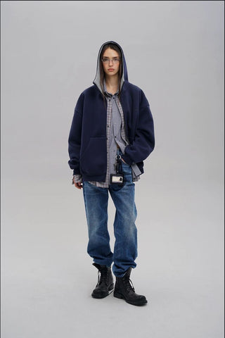 [MASONPRINCE] Dome Silhouette Air Layer Sweatsuit