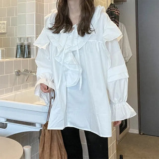 Frilled blouse