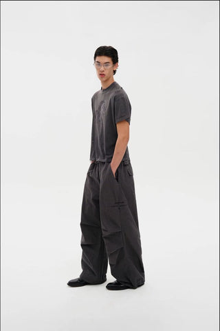 [MASONPRINCE] Cotton Utility Parachute Pants