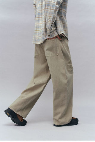 [Monterest] Distressed Washed Cotton Work Pants