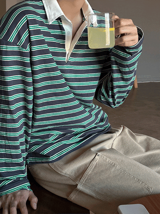 Kobe Striped Rugby T-shirt