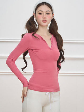 [NECY] Solid Basic Henley
