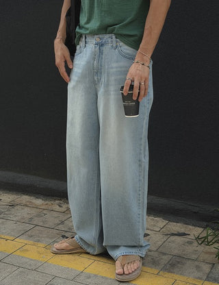 Brewer Ice Wide Denim Pants (XS~L)