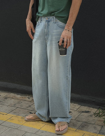 Brewer Ice Wide Denim Pants (XS~L)