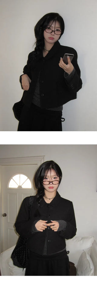 Kiki Striped Button T-shirt - 2 colors