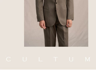 [CULTUM] 1930s Wool Blend Stripe Suit Set