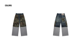 [MASONPRINCE] Remake Layered Camouflage Jeans