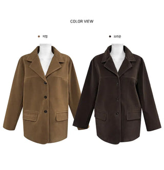 Stand Suede Over Jacket - 2 colors